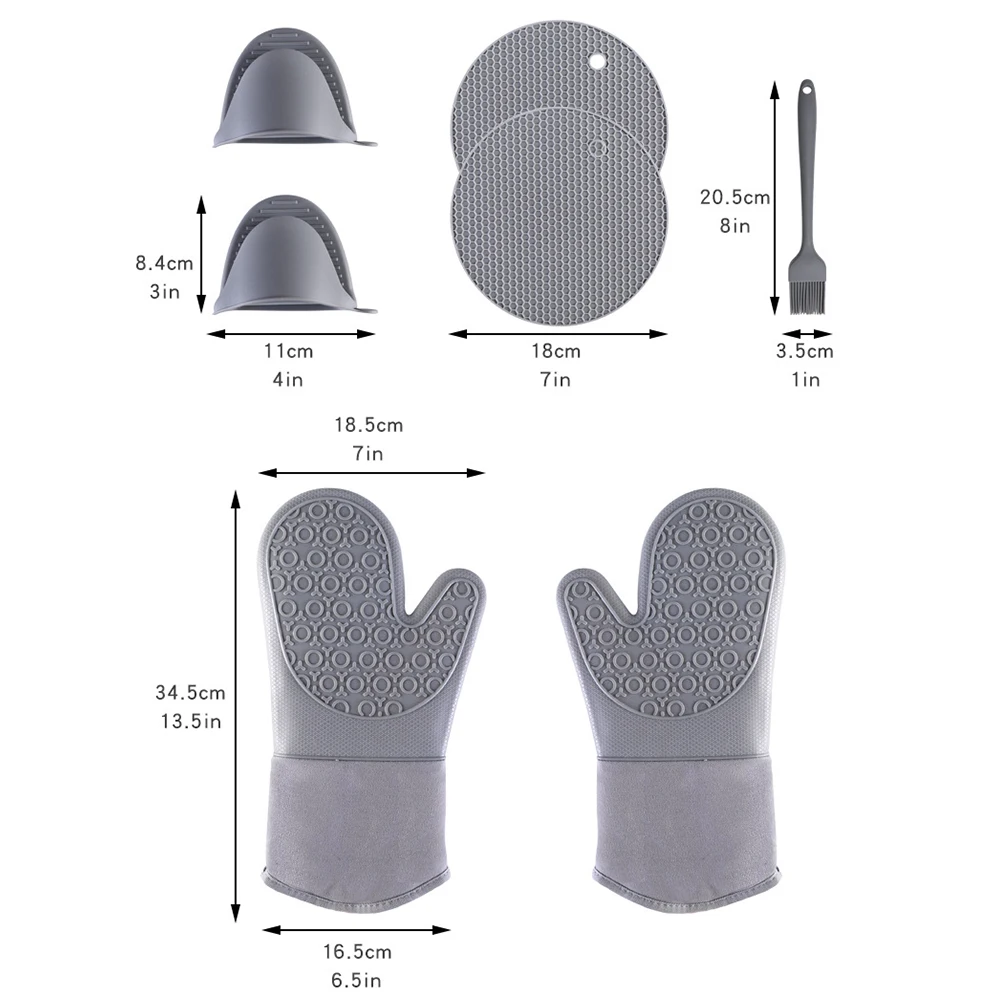 Silicone Anti-Scalding Gloves Insulation Non-Slip Gloves Barbecue Baking Gants Heat Resistant Microwave Gloves Kitchen Gadgets
Silicone Anti-Scalding Gloves Insulation Non-Slip Gloves Barbecue Baking Gants Heat Resistant Microwave Gloves Kitchen Gadgets