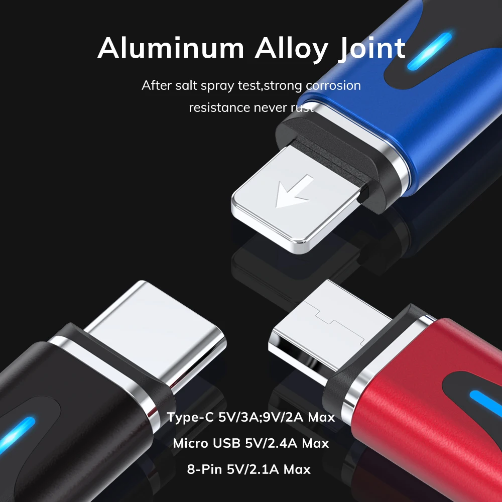 Магнитный USB-кабель для быстрой зарядки Iphone Huawei Samsung Android | Мобильные телефоны и