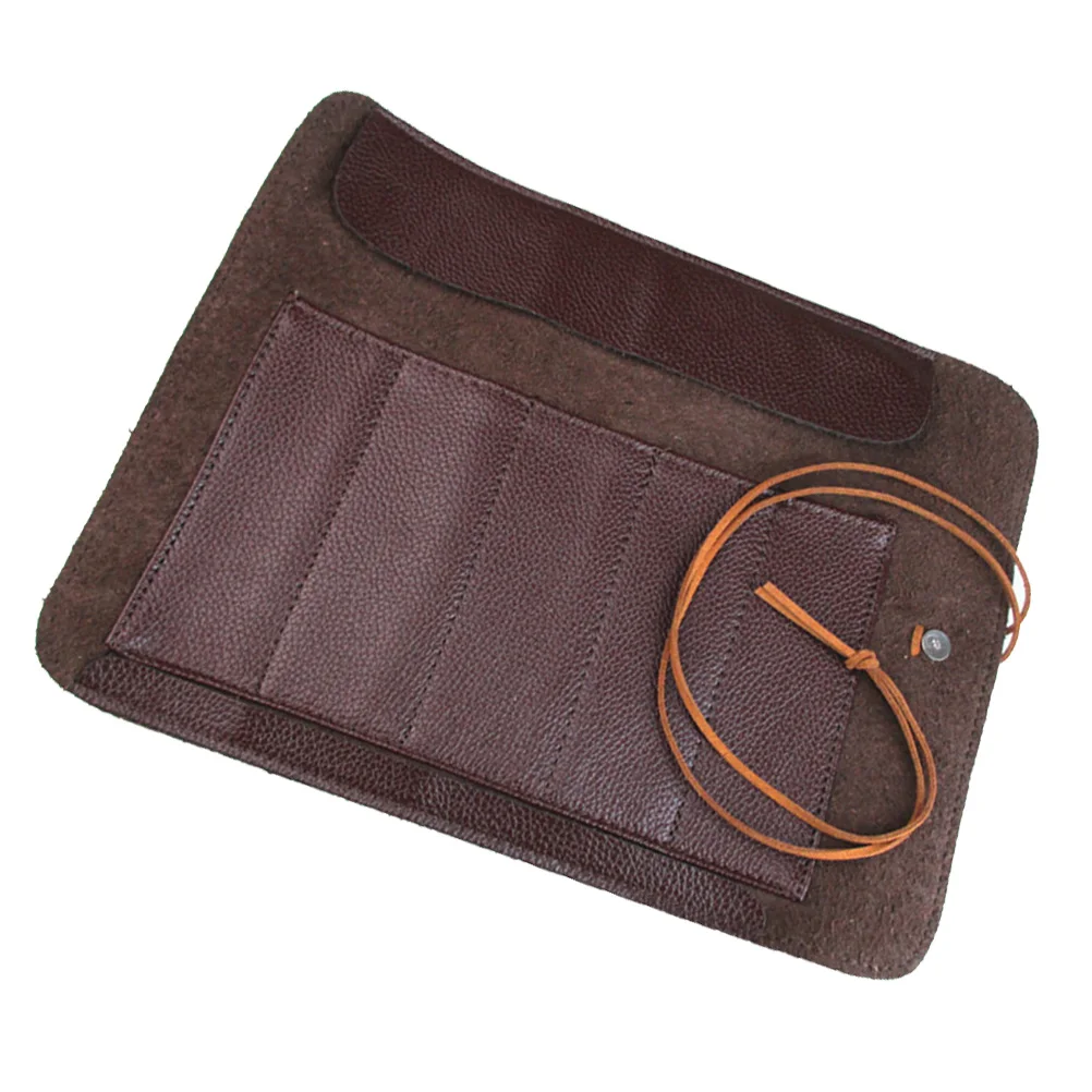 1pc Tools Roll Up Bag Lightweight Portable Leather Storage Case for Pocket Sculpture Carving Knives | Инструменты
