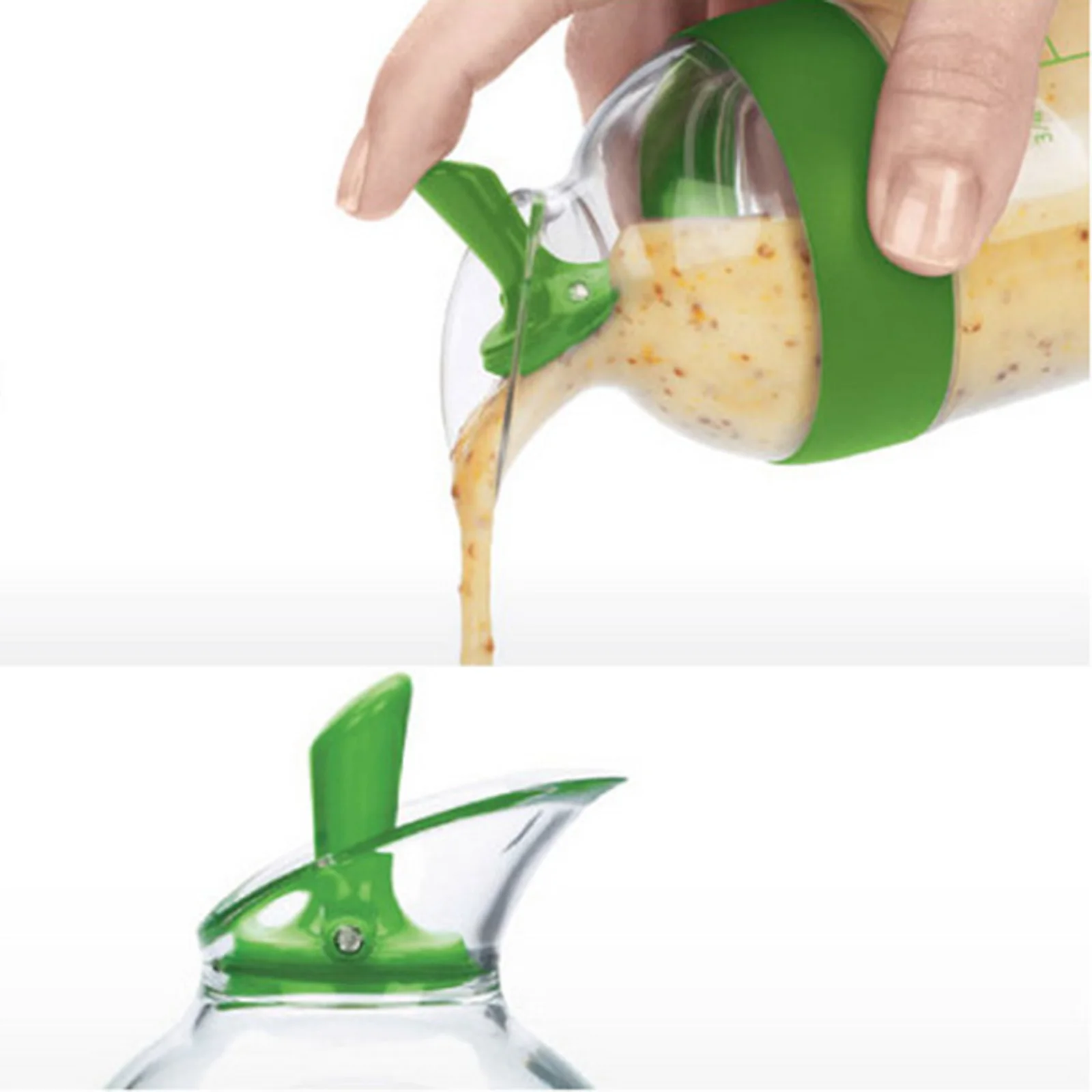 Easy Grips Salad Dressing Shaker Container Bottle Universal Sauces Mixer with Scales Kitchen Gadget
Easy Grips Salad Dressing Shaker Container Bottle Universal Sauces Mixer with Scales Kitchen Gadget