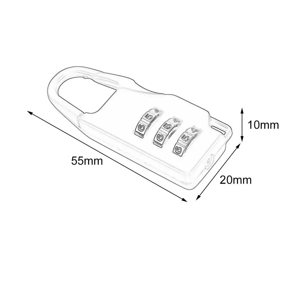 Security 3 Combination Travel zinc alloy Suitcase Luggage Bag Jewelry Boxes Tool Chests Code Lock Zipper Padlock
Security 3 Combination Travel zinc alloy Suitcase Luggage Bag Jewelry Boxes Tool Chests Code Lock Zipper Padlock