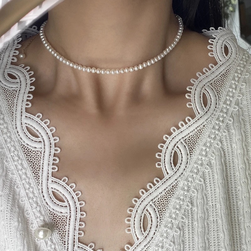 VKME Fashion Vintage White Pearl Chain Choker Necklace For Women Big Round Pearls Wedding Simple Necklaces Charm Elegant Jewelry
VKME Fashion Vintage White Pearl Chain Choker Necklace For Women Big Round Pearls Wedding Simple Necklaces Charm Elegant Jewelry