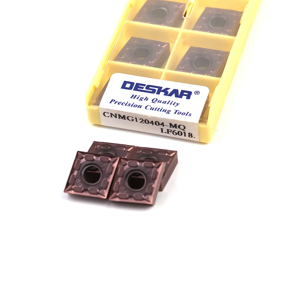 DESKAR CNMG120404 CNMG120408 MA HS MQ MS LF6018 High-quality carbide inserts, lathes, CNC tools, turning tools, stainless steel
DESKAR CNMG120404 CNMG120408 MA HS MQ MS LF6018 High-quality carbide inserts, lathes, CNC tools, turning tools, stainless steel