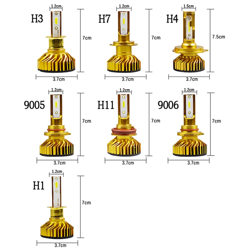 Mini Canbus lampada H4 H7 LED Car Headlight 12V 12000LM 4300K 6000K 8000K Lamp H3 H1 9005 HB3 9006 HB4 H8 H9 H11 light Bulb
Mini Canbus lampada H4 H7 LED Car Headlight 12V 12000LM 4300K 6000K 8000K Lamp H3 H1 9005 HB3 9006 HB4 H8 H9 H11 light Bulb