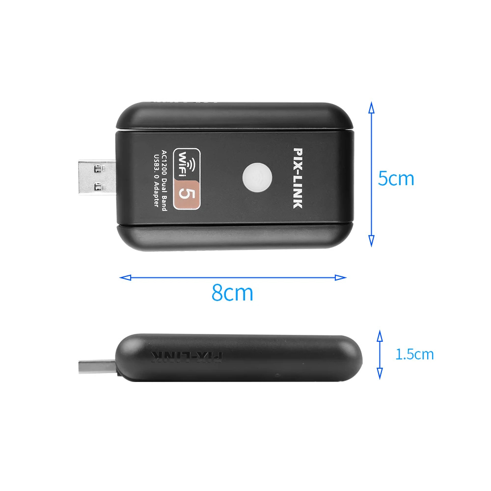 Двухдиапазонная беспроводная сетевая карта 1200 Мбит/с USB 2 4 Wi-Fi адаптер ключ 5 ГГц и