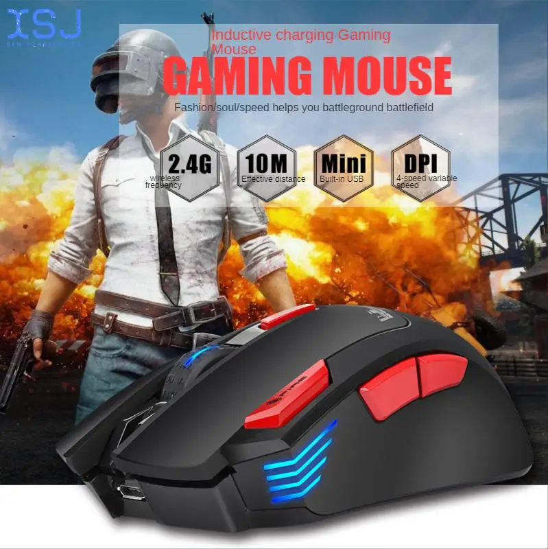New Wireless 2.4G Gaming Mouse Wireless Mouse 7-Button Macro Definition 4800 Adjustable Dpi Office Computer Notebook Mouse
New Wireless 2.4G Gaming Mouse Wireless Mouse 7-Button Macro Definition 4800 Adjustable Dpi Office Computer Notebook Mouse