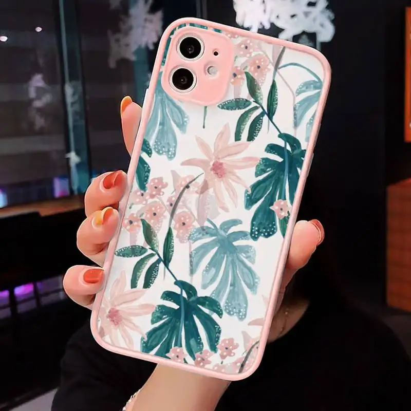 Retro Floral Leaf Phone Cases matte transparent For iphone 7 8 11 12 plus mini x xs xr pro max cover
Retro Floral Leaf Phone Cases matte transparent For iphone 7 8 11 12 plus mini x xs xr pro max cover
