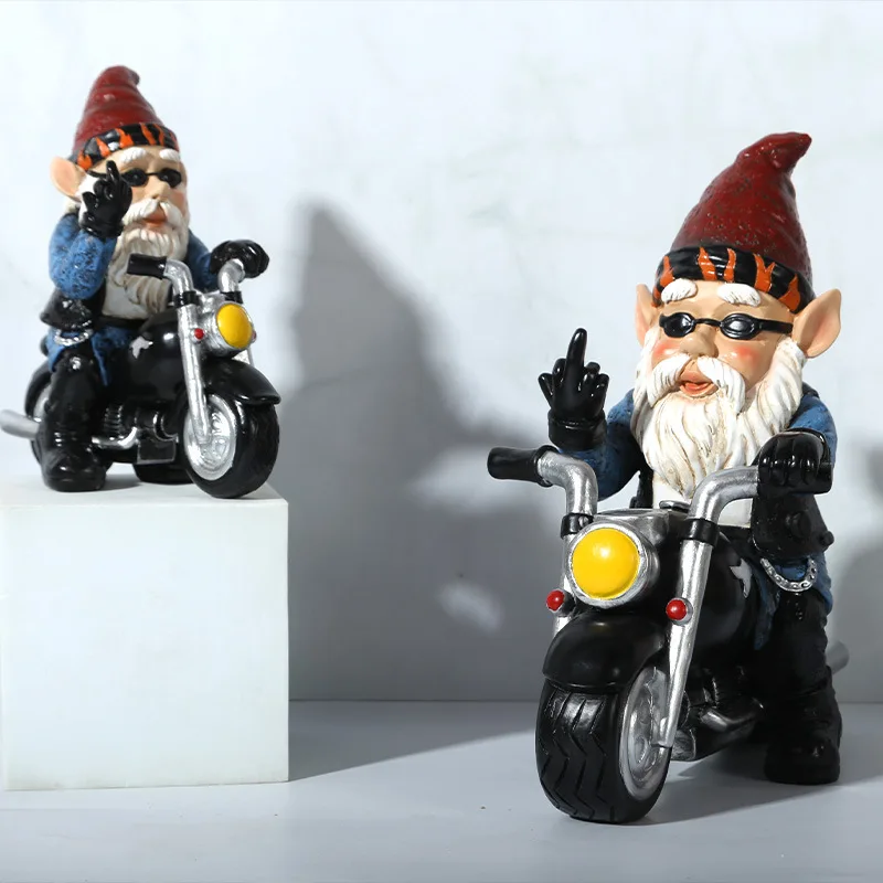 Funnny Biker Gnome With Motorcycle Statue Resin Figurine Garden Gnomes Decorations for Patio Yard Lawn Porch Full Color
Funnny Biker Gnome With Motorcycle Statue Resin Figurine Garden Gnomes Decorations for Patio Yard Lawn Porch Full Color