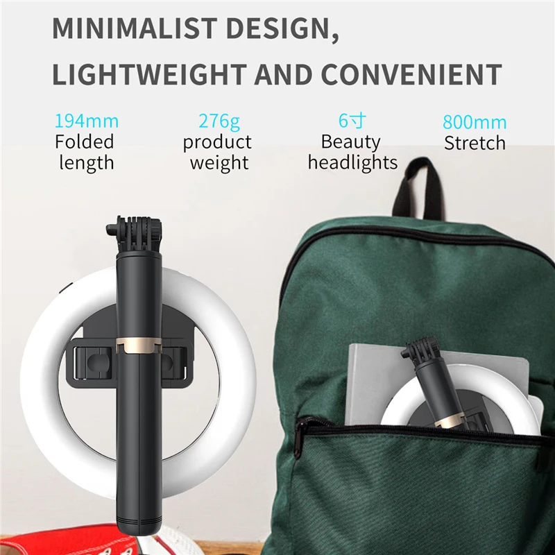 Roreta New LED Ring Photography Light Selfie Lamp Dimmable With wireless bluetooth Selfie Tripod For Youtube Makeup Video Live
Roreta New LED Ring Photography Light Selfie Lamp Dimmable With wireless bluetooth Selfie Tripod For Youtube Makeup Video Live