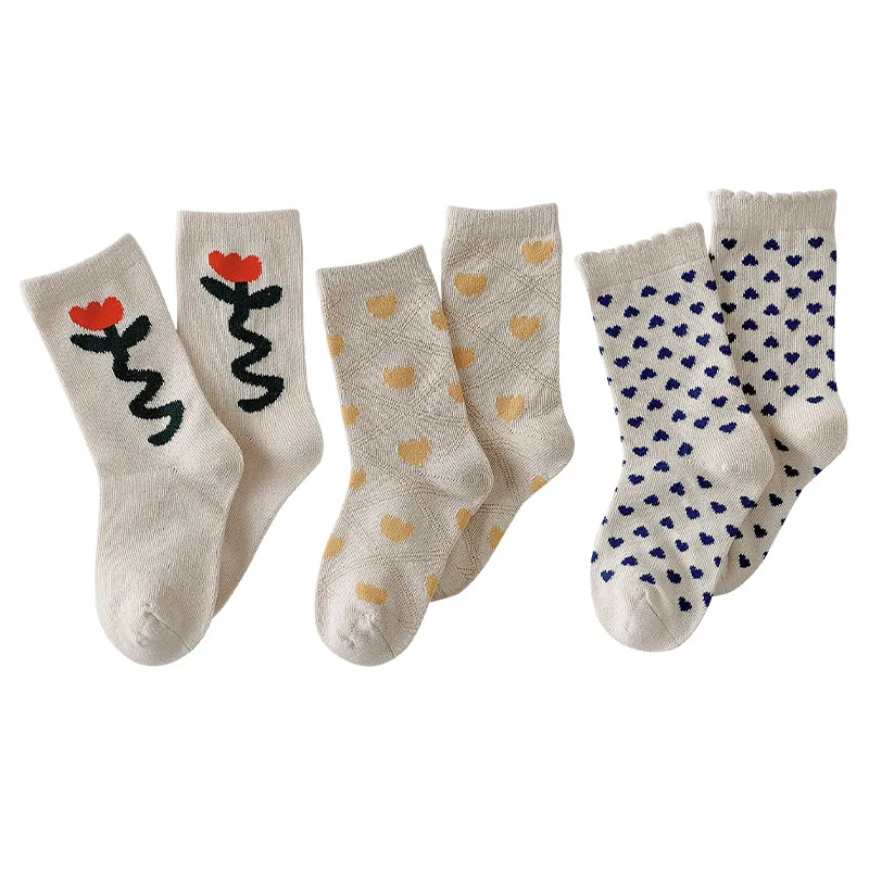 Носки для девочек 3 пары, модные детские носки в Корейском стиле, чулки средней длины с милыми цветами для девочек 1-12 лет
Носки для девочек 3 пары, модные детские носки в Корейском стиле, чулки средней длины с милыми цветами для девочек 1-12 лет