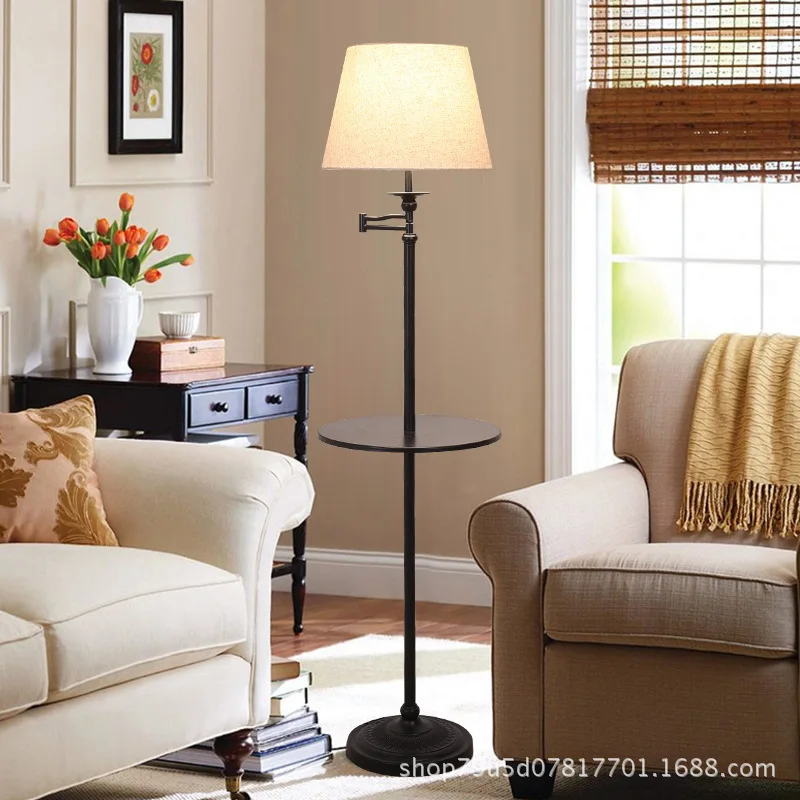 

Современная нордическая напольная Светодиодная лампа E27 из ткани и железа, напольный светильник для гостиной, прикроватного столика, кабин...