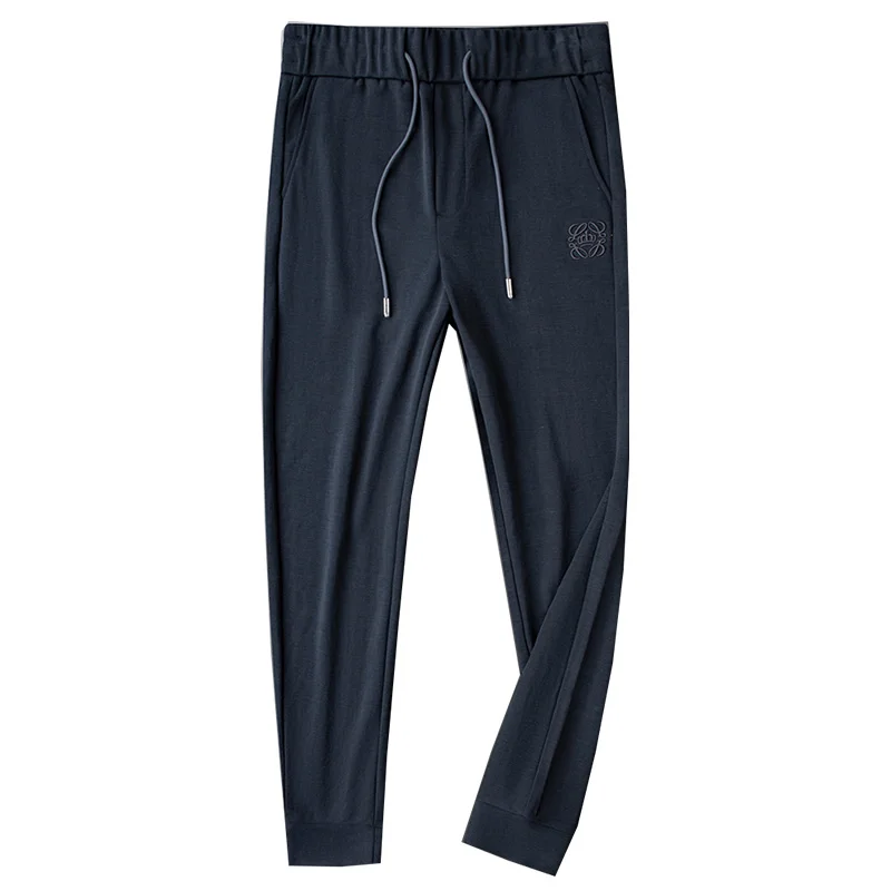 Light luxury sand wash blue embroidery men's casual pants Slim-fit close-up guard pants Men's spring and summer thin trousers
Light luxury sand wash blue embroidery men's casual pants Slim-fit close-up guard pants Men's spring and summer thin trousers
