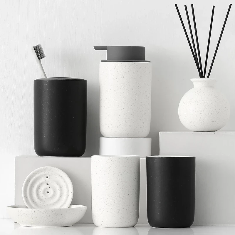 4/5/6 Piece Set Of Nordic Bathroom Supplies Set Toilet Wash Set Sanitary Ware Household Ceramic Bathroom Mouthwash Cup
4/5/6 Piece Set Of Nordic Bathroom Supplies Set Toilet Wash Set Sanitary Ware Household Ceramic Bathroom Mouthwash Cup