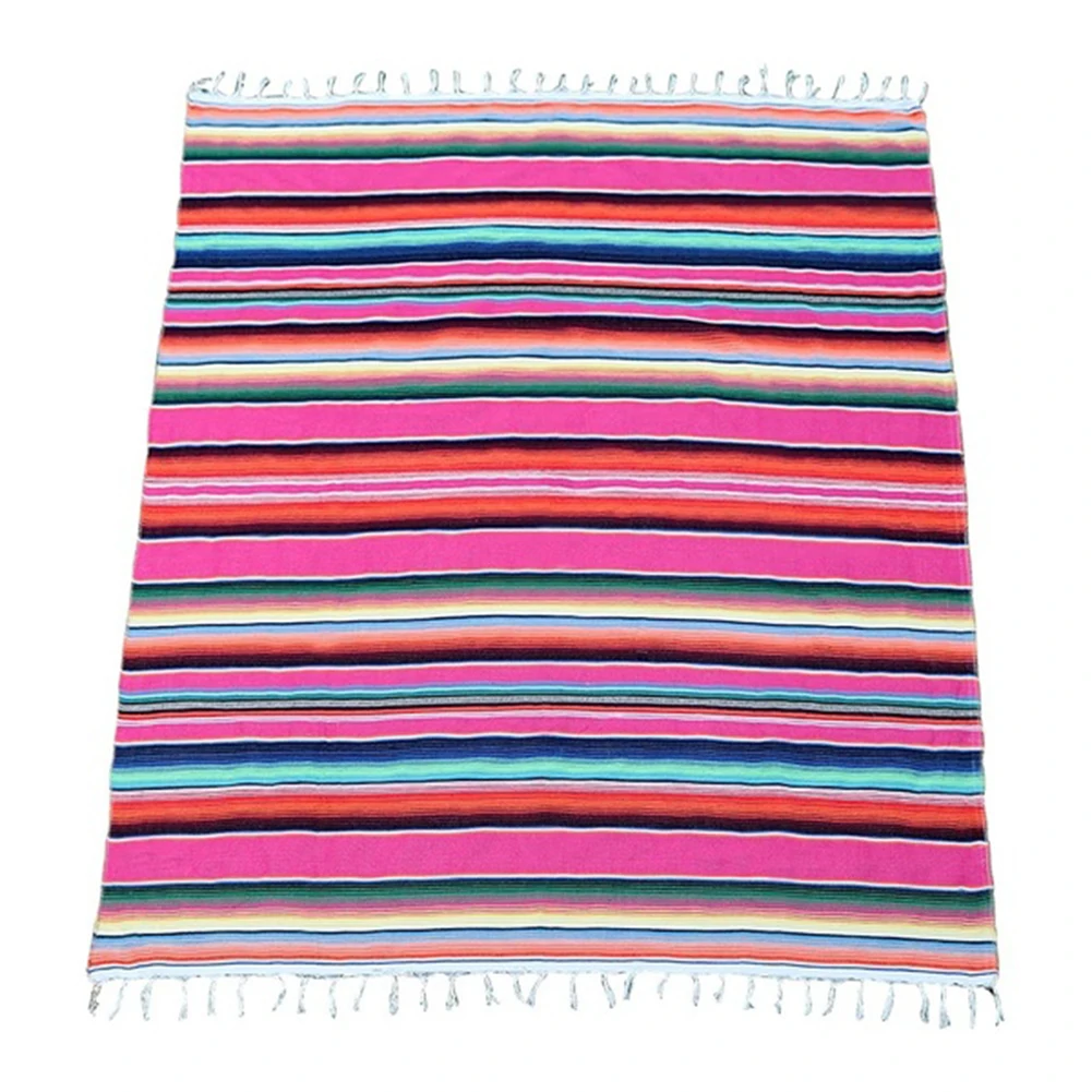 Mexican Serape Blanket Outdoor Stripe Rainbow Handwoven Blankets Mat For Beds Travel Picnic Sofa Table Cover 35x215cm/150x213cm
Mexican Serape Blanket Outdoor Stripe Rainbow Handwoven Blankets Mat For Beds Travel Picnic Sofa Table Cover 35x215cm/150x213cm