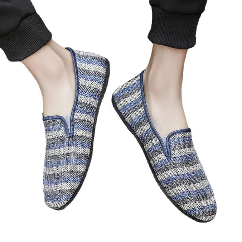 Summer New Fashionable Casual Shoe Slip-on Walking Lightweight Korean Style Sports Casuals Men's Shoes Breathable Cloth Shoes 
Summer New Fashionable Casual Shoe Slip-on Walking Lightweight Korean Style Sports Casuals Men's Shoes Breathable Cloth Shoes