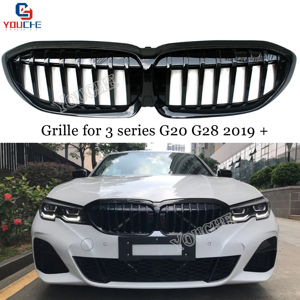G20 1 Slat передняя решетка Замена ABS почечная для BMW новые 3 серии G28 2019 + глянцевые