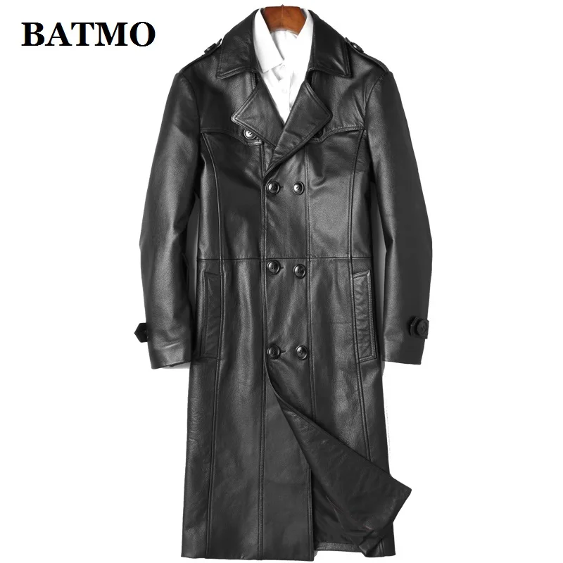 BATMO 2020 new arrival autumn high quality natrual Cow leather long trench coat men,men's real leather trench coat 19029
BATMO 2020 new arrival autumn high quality natrual Cow leather long trench coat men,men's real leather trench coat 19029