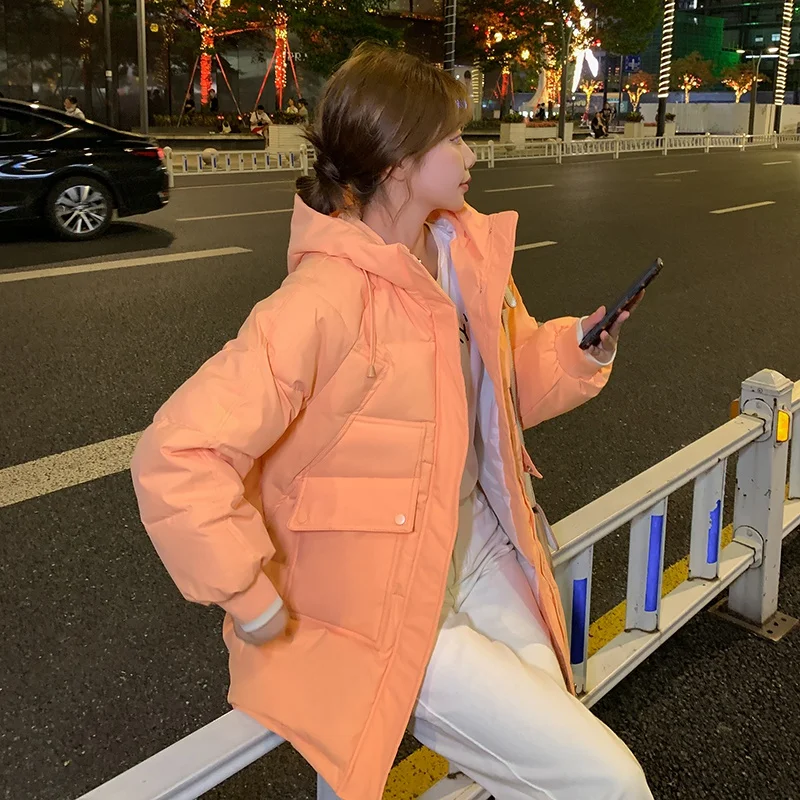 Casual Loose Zipper Down Cotton Parkas for Female Loose Outwear Cotton Padded Jacket Winter Solid Women Warm Hooded Puffer Coat
Casual Loose Zipper Down Cotton Parkas for Female Loose Outwear Cotton Padded Jacket Winter Solid Women Warm Hooded Puffer Coat