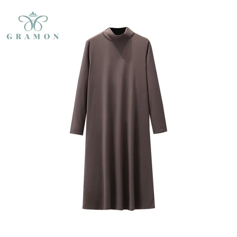 Dress Women 2021 Autumn Bottom Basics Casual Midi Long Sleeve Solid Minimalism Soft Turtleneck Straight Plus Size Vestidos
Dress Women 2021 Autumn Bottom Basics Casual Midi Long Sleeve Solid Minimalism Soft Turtleneck Straight Plus Size Vestidos