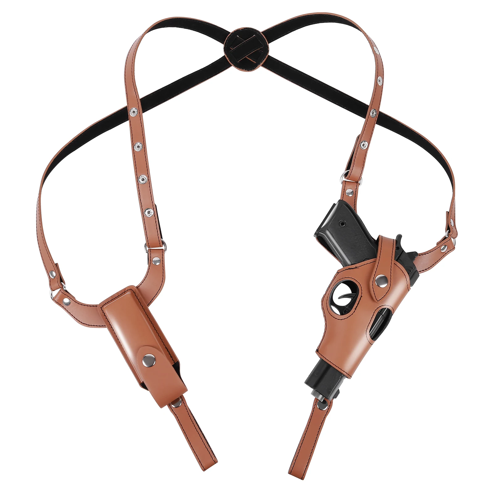 Tactical Concealed Gun Holster Military Leather Underarm Holster For Right Hand Glock 17 Hunting Gun Bag Carrier with Mag Pouch
Tactical Concealed Gun Holster Military Leather Underarm Holster For Right Hand Glock 17 Hunting Gun Bag Carrier with Mag Pouch