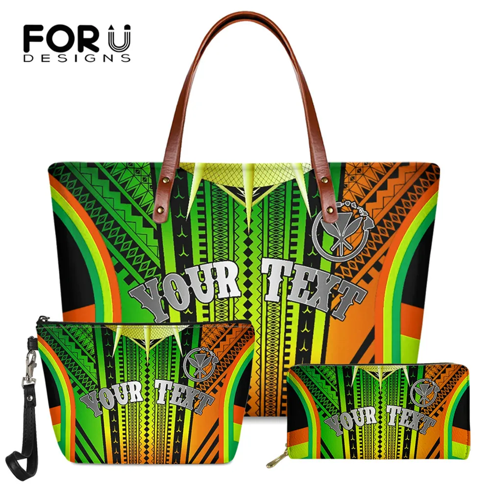 FORUDESIGNS Hawaii Polynesian Tribal Style Women Top-Hand Bags Female Casual Large Capacity Shoulder Bag&Leather Wallet 3pcs New
FORUDESIGNS Hawaii Polynesian Tribal Style Women Top-Hand Bags Female Casual Large Capacity Shoulder Bag&Leather Wallet 3pcs New