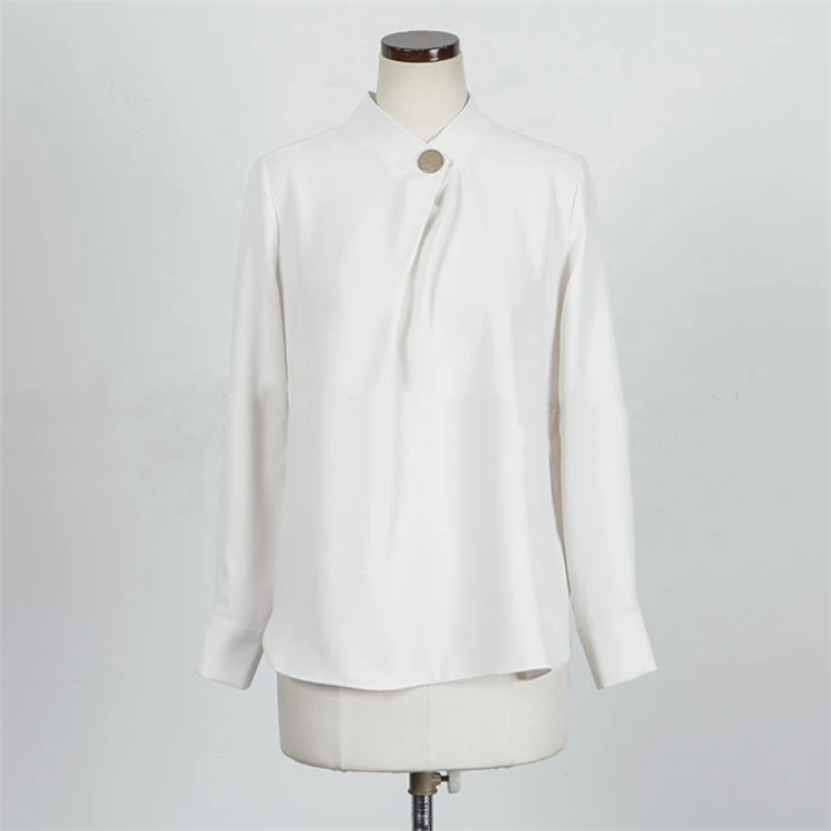 Women Spring Summer Blouses Shirts Casual Stand Collar Vintage Buttons Chiffon Office Tops
Women Spring Summer Blouses Shirts Casual Stand Collar Vintage Buttons Chiffon Office Tops
