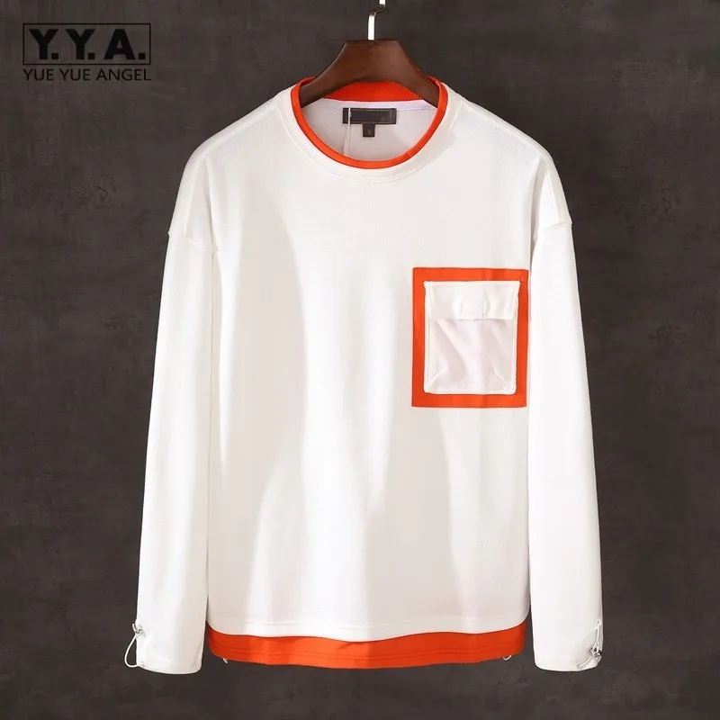 Fashion Pocket Colors Panelled Long Sleeve Tees Sweatshirt O Neck Casual T-Shirt Loose Fit Pullover Tops Male Spring T-Shirts
Fashion Pocket Colors Panelled Long Sleeve Tees Sweatshirt O Neck Casual T-Shirt Loose Fit Pullover Tops Male Spring T-Shirts