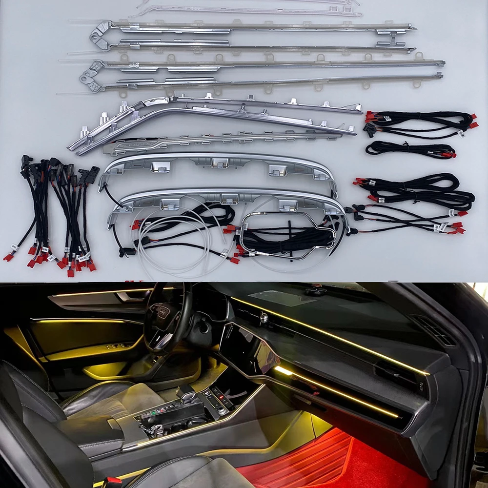 LED Interior Atmosphere Light For Audi A6 A6L C8 2019 2020 2021 Ambient Light Door Light Footwell Light Original MMI Control
LED Interior Atmosphere Light For Audi A6 A6L C8 2019 2020 2021 Ambient Light Door Light Footwell Light Original MMI Control