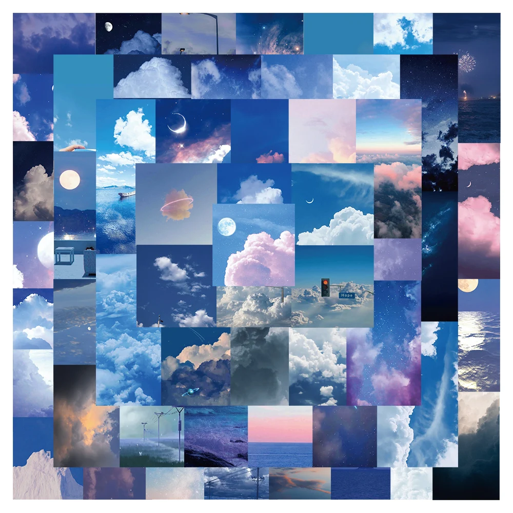 50pcs The Blue Sky Beauty Little Fresh Stickers DIY Luggage Laptop Bicycle Skateboard Waterproof PVC Graffiti Kid's Stickers
50pcs The Blue Sky Beauty Little Fresh Stickers DIY Luggage Laptop Bicycle Skateboard Waterproof PVC Graffiti Kid's Stickers