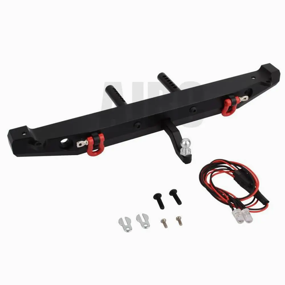 For TRX4 aluminum rear bumper with traction hook for 1/10 RC tracked vehicle Trax For TRX-4 inserted SCX10 90046 90047 SCX10 II
For TRX4 aluminum rear bumper with traction hook for 1/10 RC tracked vehicle Trax For TRX-4 inserted SCX10 90046 90047 SCX10 II