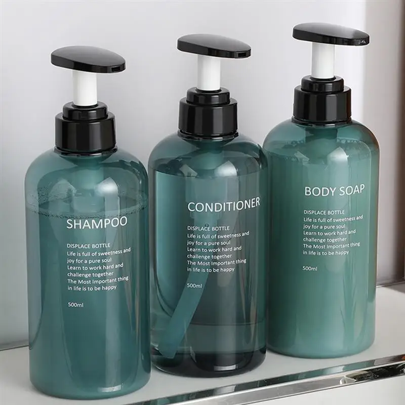 3Pcs Liquid Soap Dispenser Bottle Set Hand Sanitizer Bottle Shampoo Body Wash Shower Gel Bottle Bathroom Dispensers 300ML/500ML
3Pcs Liquid Soap Dispenser Bottle Set Hand Sanitizer Bottle Shampoo Body Wash Shower Gel Bottle Bathroom Dispensers 300ML/500ML