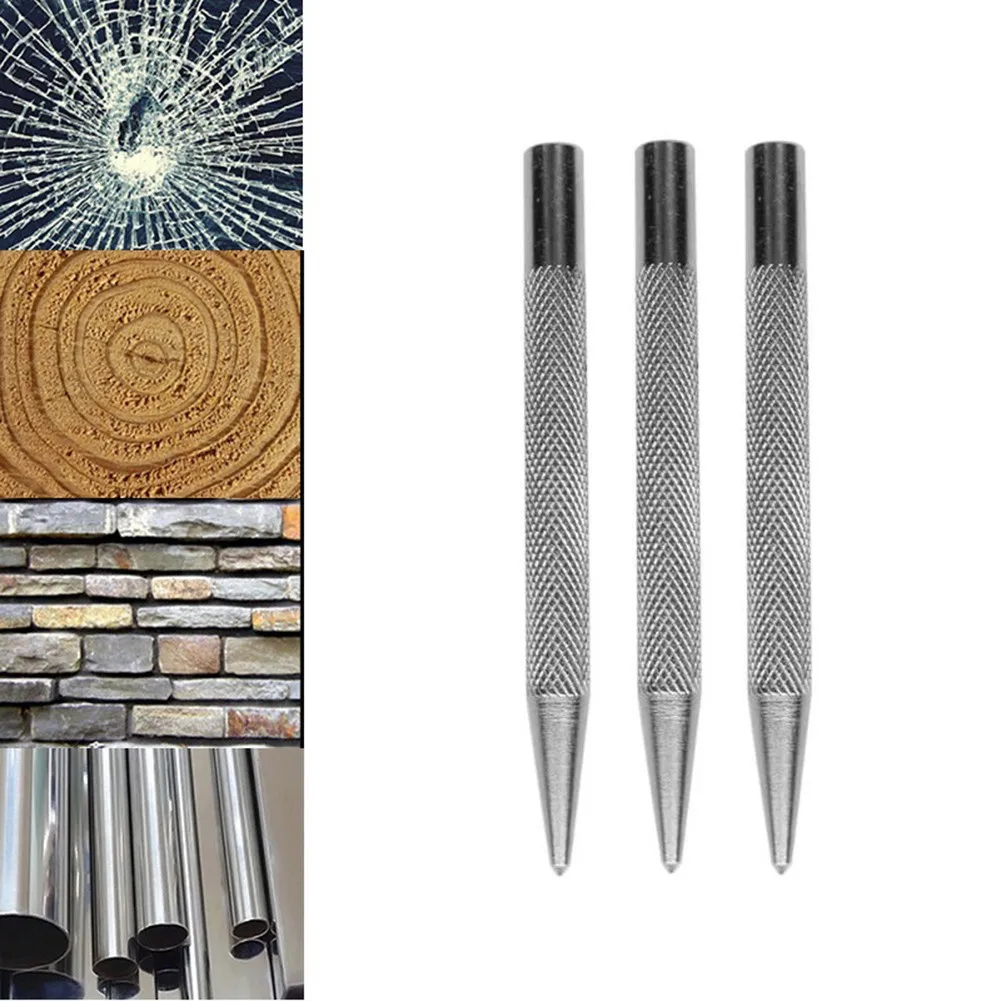 3pcs Mechanical Processing Centre Punch Automatic Centre Punch Anti Slip Knurling Handle Steel Metal Drill Tool
3pcs Mechanical Processing Centre Punch Automatic Centre Punch Anti Slip Knurling Handle Steel Metal Drill Tool
