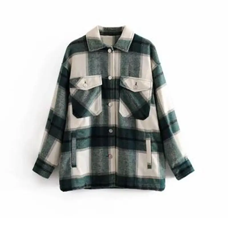 Korean Coats Women Clothing Plaid Jacket Female Casual Loose Thin Lapel Woolen Fashion Coat Turn-down Collar Single Breasted
Korean Coats Women Clothing Plaid Jacket Female Casual Loose Thin Lapel Woolen Fashion Coat Turn-down Collar Single Breasted