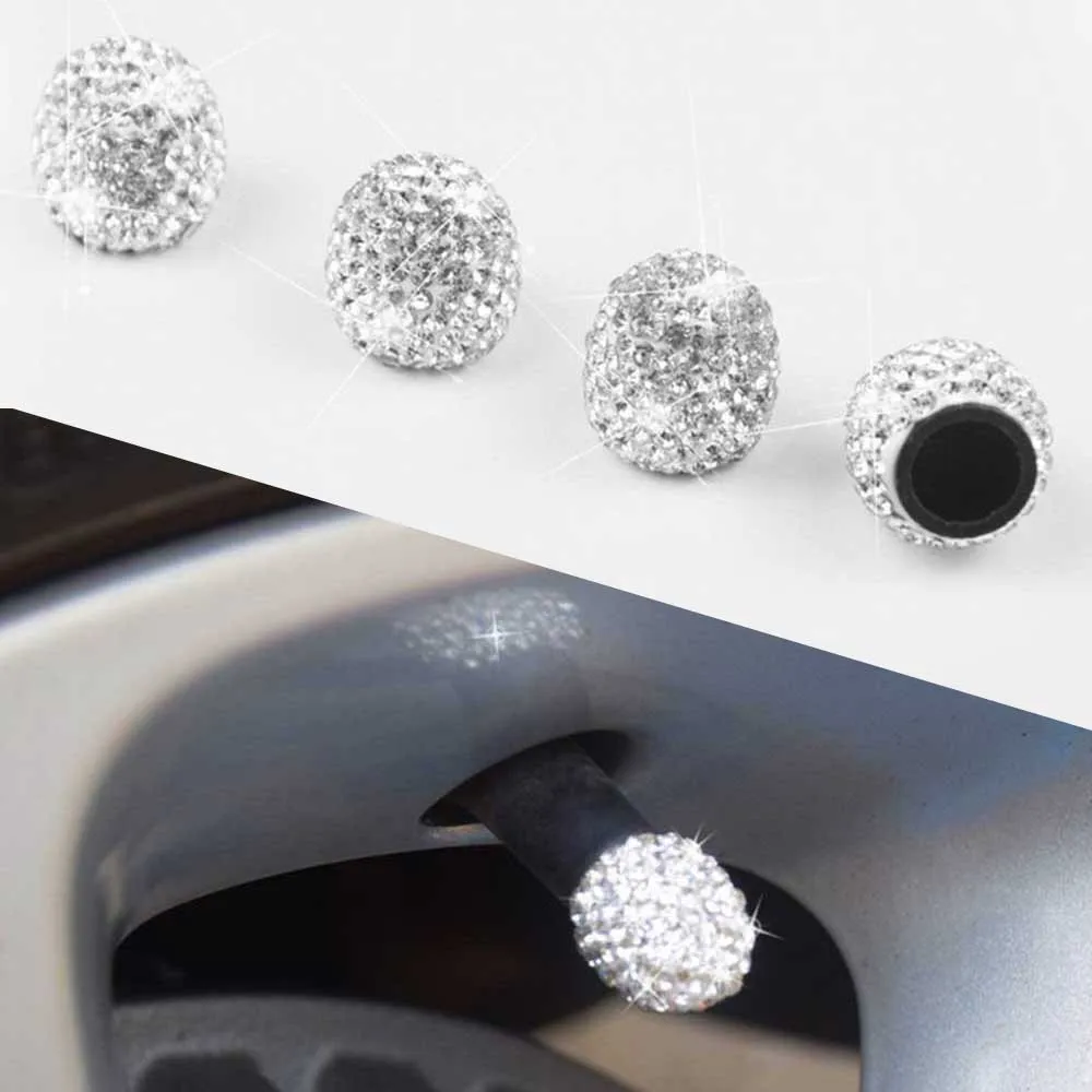 4x Universal Clay + Rhinestone Car Tire Valve Cap Tyre Valve Stem Cover Air Dust Cap Motorcycle Car Accessories
4x Universal Clay + Rhinestone Car Tire Valve Cap Tyre Valve Stem Cover Air Dust Cap Motorcycle Car Accessories