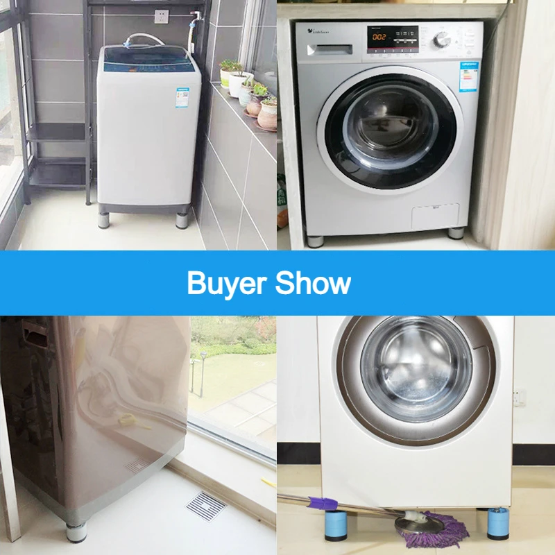 4PCS Anti-slip Washing Machine Feet Pad Noise-reducing Adjustable Height Refrigerator Anti-vibration Kitchen Bathroom Mats
4PCS Anti-slip Washing Machine Feet Pad Noise-reducing Adjustable Height Refrigerator Anti-vibration Kitchen Bathroom Mats