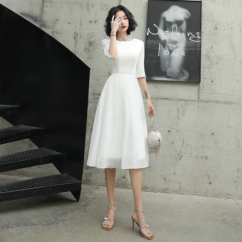 Office Lady O-Neck Long Formal Party Dress Red Elegant Banquet Gown 3/4 Sleeve Exquisite Classic A-Line Dresses XS-2XL
Office Lady O-Neck Long Formal Party Dress Red Elegant Banquet Gown 3/4 Sleeve Exquisite Classic A-Line Dresses XS-2XL