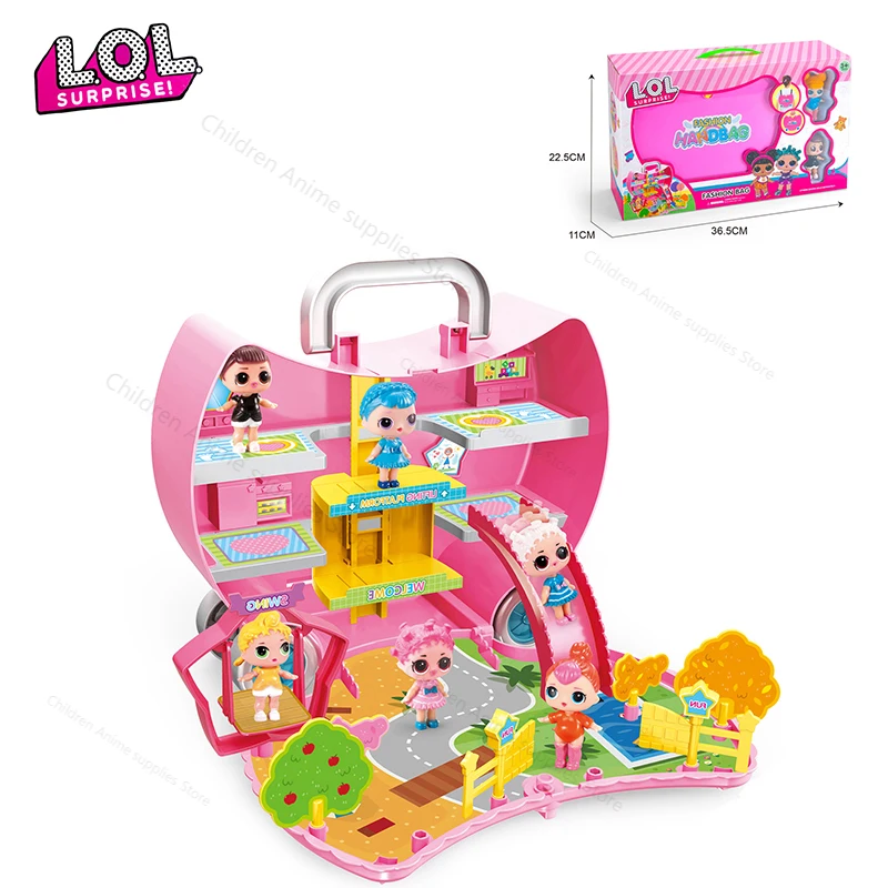 LOL Surprise Dolls Original Toy DIY Home Play House Portable Backpack Park Model L.o.l Suprise Toys for Girls Birthday Gifts
LOL Surprise Dolls Original Toy DIY Home Play House Portable Backpack Park Model L.o.l Suprise Toys for Girls Birthday Gifts