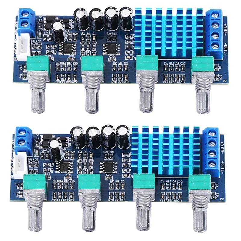 2X XH-M577 TPA3116D2 Audio High Power Tone Op Amps DC 12-24V Dual-channel Stereo 2 x 80W Digital Amplifier Board B4-003
2X XH-M577 TPA3116D2 Audio High Power Tone Op Amps DC 12-24V Dual-channel Stereo 2 x 80W Digital Amplifier Board B4-003