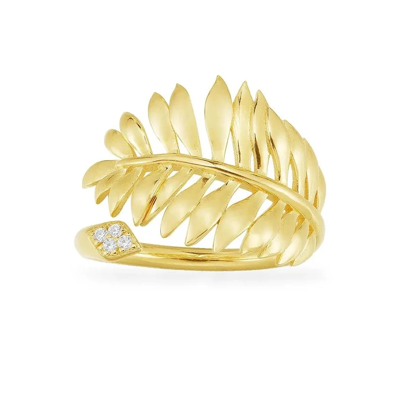 Fashionable Moroccan New Palm Leaf Opening Golden Ring Exquisite Palm Leaf Decoration Female Romantic Engagement High Jewelry
Fashionable Moroccan New Palm Leaf Opening Golden Ring Exquisite Palm Leaf Decoration Female Romantic Engagement High Jewelry