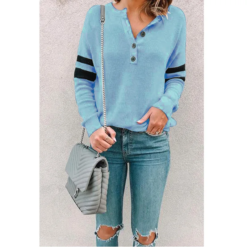 Women's Stitched Round-neck Button T-shirt Top Clothing Women Tops Women 2020 Women Sexy Tops Woman Tshirts
Women's Stitched Round-neck Button T-shirt Top Clothing Women Tops Women 2020 Women Sexy Tops Woman Tshirts
