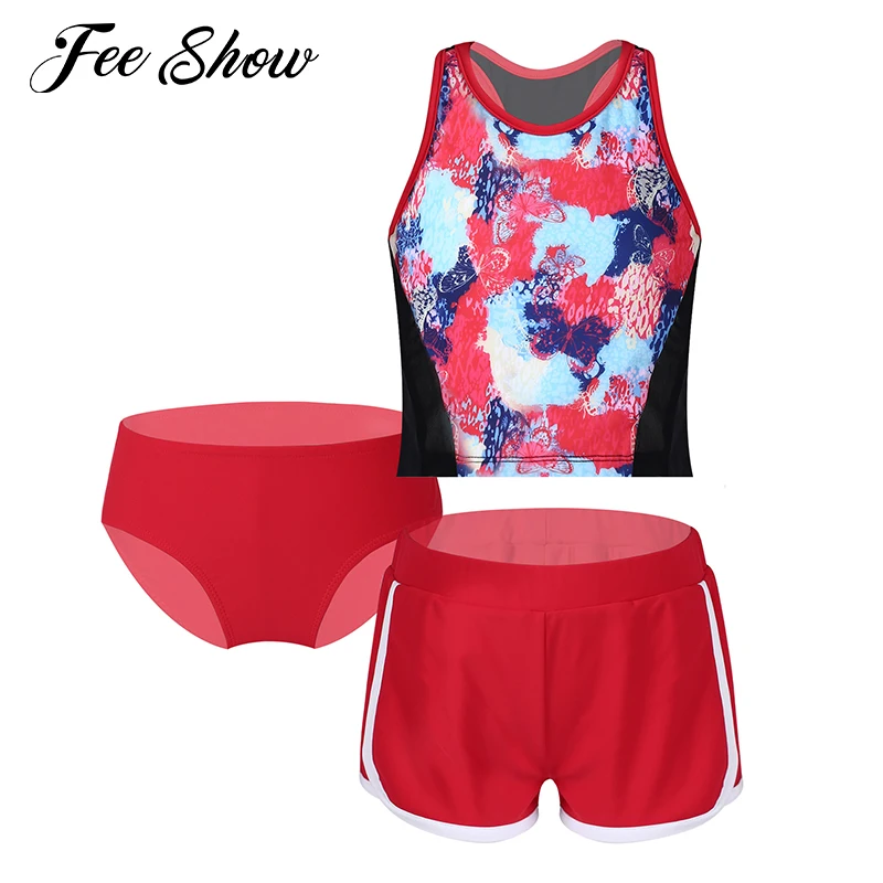 Kids Girls Sport Suit 2021 Sleeveless Racer Back Swim Vest Tops with Briefs and Shorts Set for Running Exercise Sports Workout
Kids Girls Sport Suit 2021 Sleeveless Racer Back Swim Vest Tops with Briefs and Shorts Set for Running Exercise Sports Workout