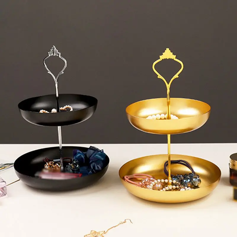 Simple Double-layer Wrought Iron Jewelry Rack
Simple Double-layer Wrought Iron Jewelry Rack