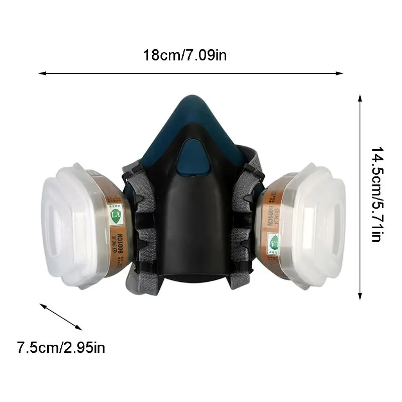Full Facemask Respirator Gas Mask Filter Dust Protective Facepiece For Paint 28GE
Full Facemask Respirator Gas Mask Filter Dust Protective Facepiece For Paint 28GE