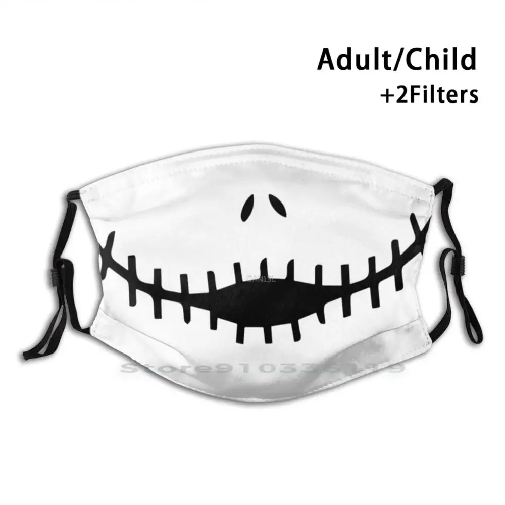 

Хэллоуин Джек рот дизайн Анти-пыль фильтр смываемая маска для лица дети Джек Рот Лицо любовь комикс персонаж мультфильм поп зубы