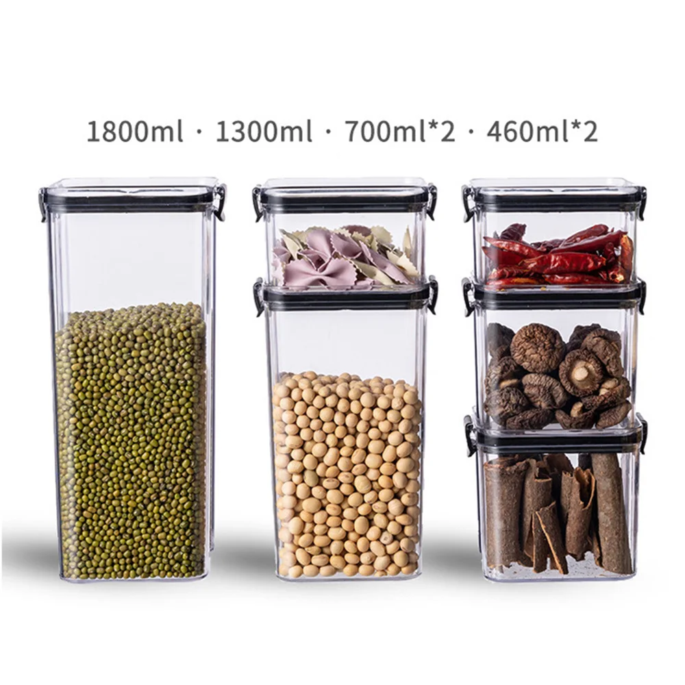 BORUiT Transparent Kitchen Grain Storage Box Tank Plastic Jar Canister Container Box Kitchen Bottles Food Beans Grains Organizer
BORUiT Transparent Kitchen Grain Storage Box Tank Plastic Jar Canister Container Box Kitchen Bottles Food Beans Grains Organizer