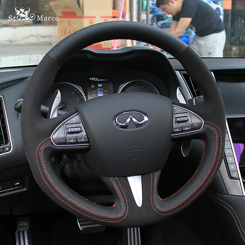 DIY custom leather suede steering wheel cover For Infiniti G25 G37 EX25 FX35 QX56 car wheel cover
DIY custom leather suede steering wheel cover For Infiniti G25 G37 EX25 FX35 QX56 car wheel cover