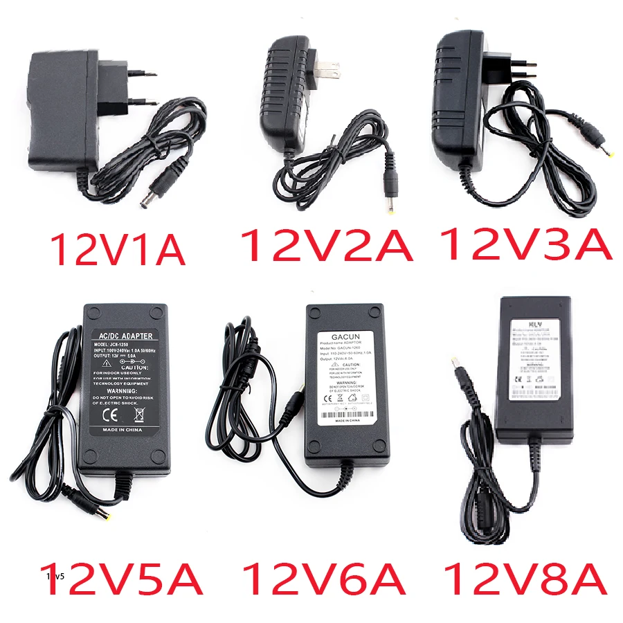 AC-DC 12V Swiching Power Supply Source 1A 2A 3A 5A 6A 8A Transformator 220V To 12V Power Supply Adapter 12 V Volt SMPS
AC-DC 12V Swiching Power Supply Source 1A 2A 3A 5A 6A 8A Transformator 220V To 12V Power Supply Adapter 12 V Volt SMPS