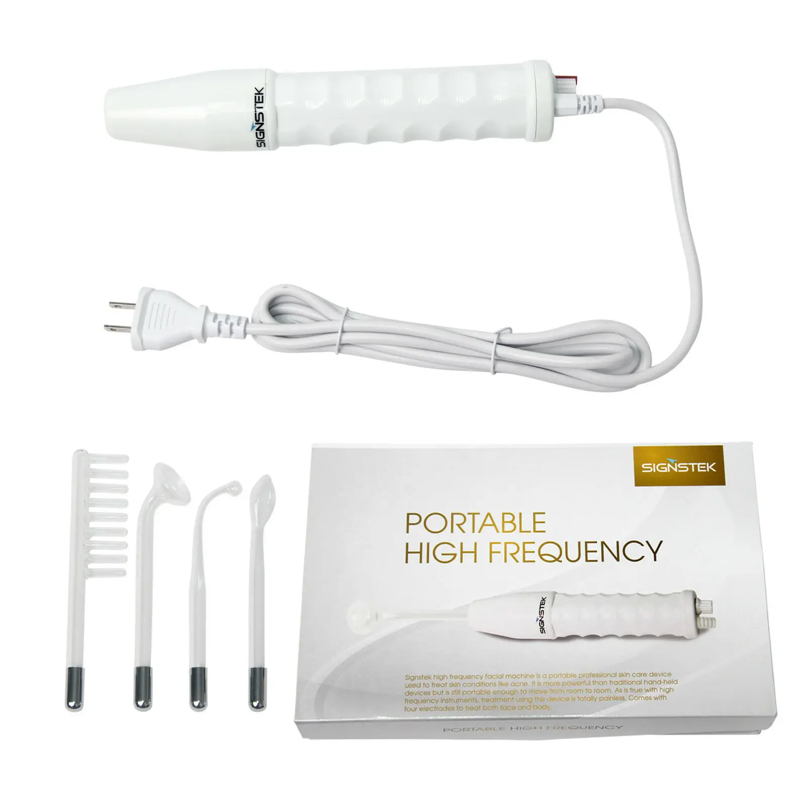 Portable High Frequency Facial Machine Acne Wrinkles Spot Remover Skin Massager
Portable High Frequency Facial Machine Acne Wrinkles Spot Remover Skin Massager