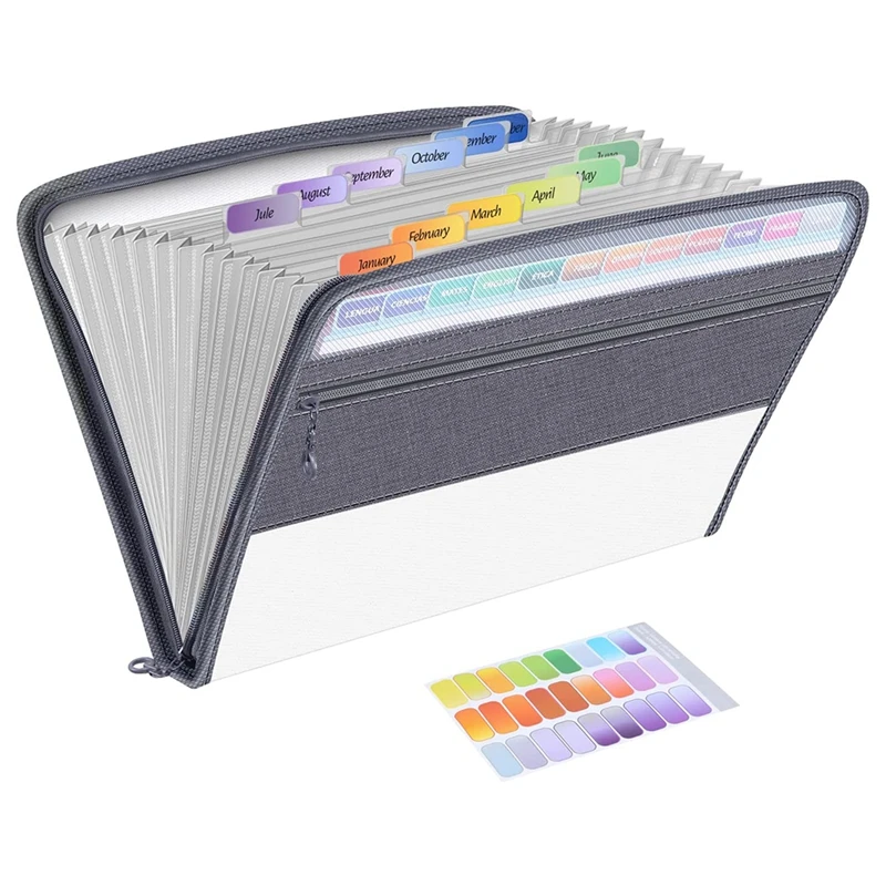 13 Pocket File Folder Storage Rack,File Box Storage Bag,with Zipper, Suitable for A4 Paper, Banknotes,Document Receipt
13 Pocket File Folder Storage Rack,File Box Storage Bag,with Zipper, Suitable for A4 Paper, Banknotes,Document Receipt