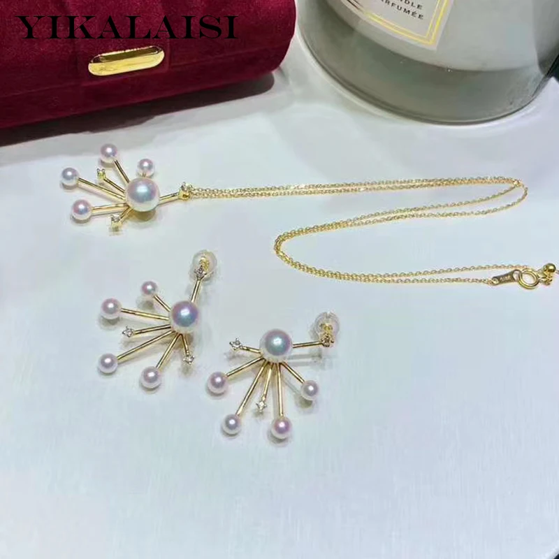 YIKALAISI 925 Sterling Silver Jewelry round Pearl Sets 2019 Fine Natural Pearl jewelry 3-3.5 8-8.5mm Sets For Women wholesale
YIKALAISI 925 Sterling Silver Jewelry round Pearl Sets 2019 Fine Natural Pearl jewelry 3-3.5 8-8.5mm Sets For Women wholesale